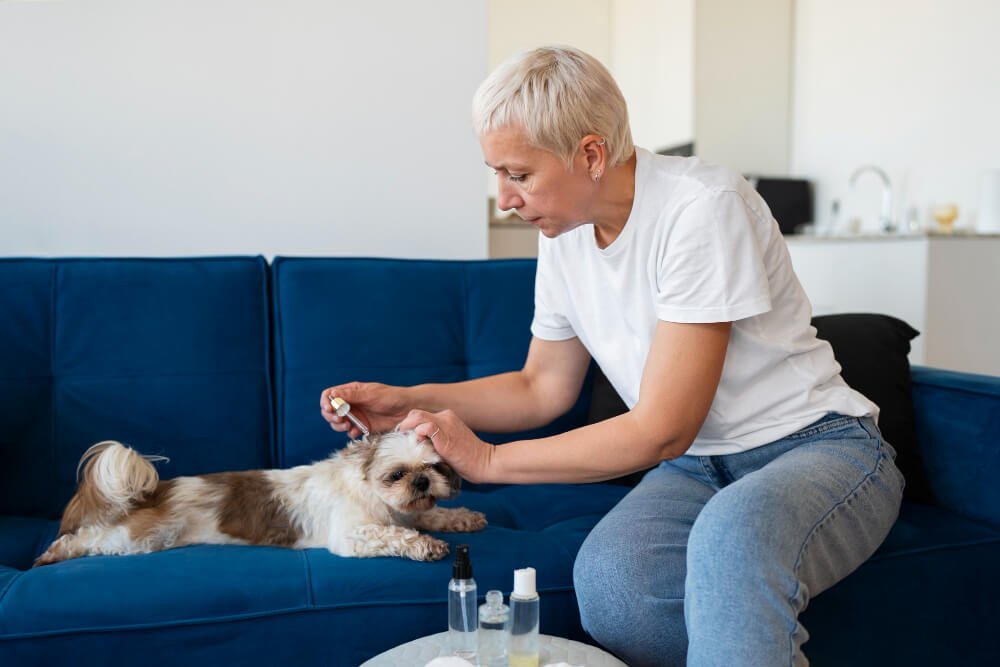 Aplicación de remedios caseros para eliminar garrapatas en perros de forma natural y efectiva