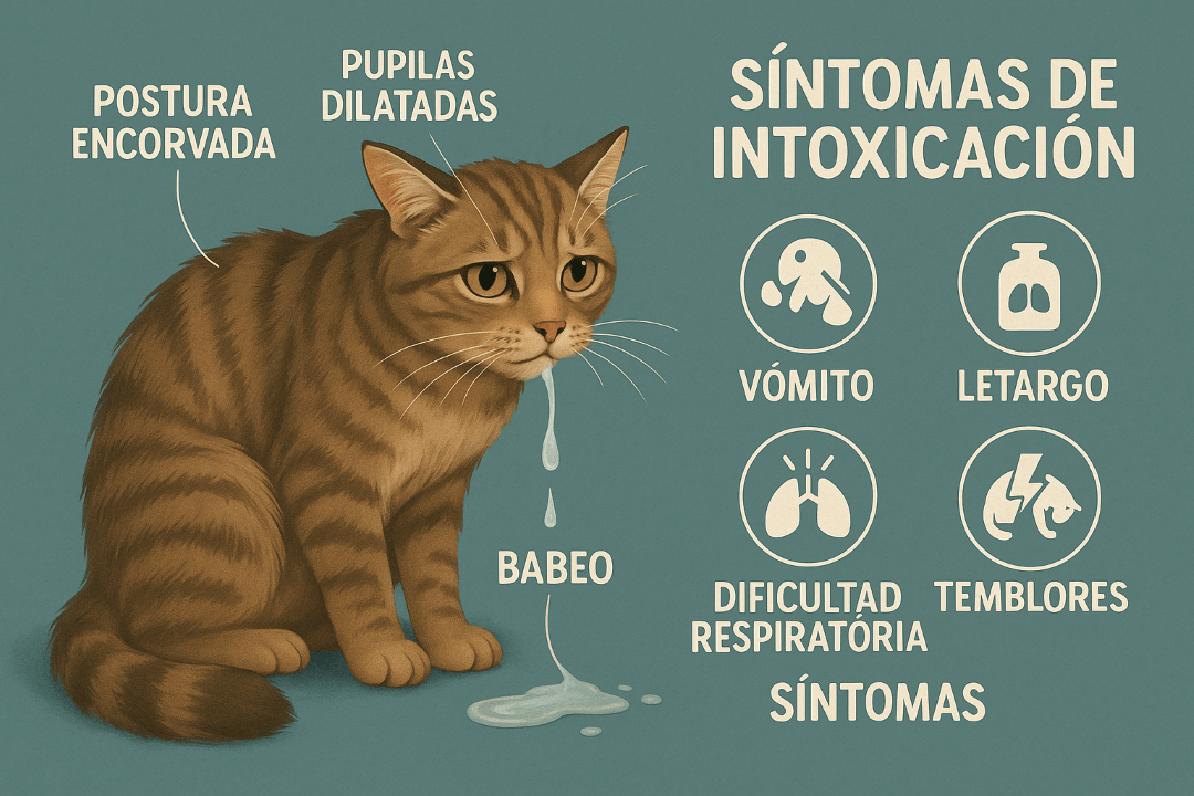 Signos y síntomas comunes de intoxicación alimentaria en gatos