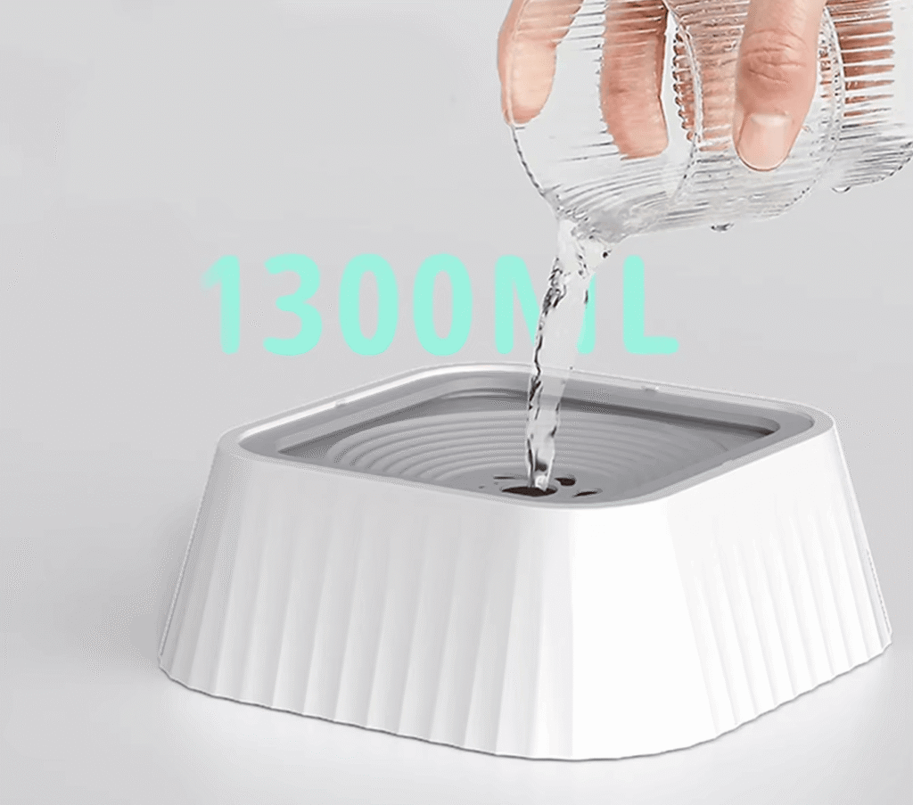 Fuente de agua para mascotas antiderrames apoyando el rescate animal en Reto Rescate