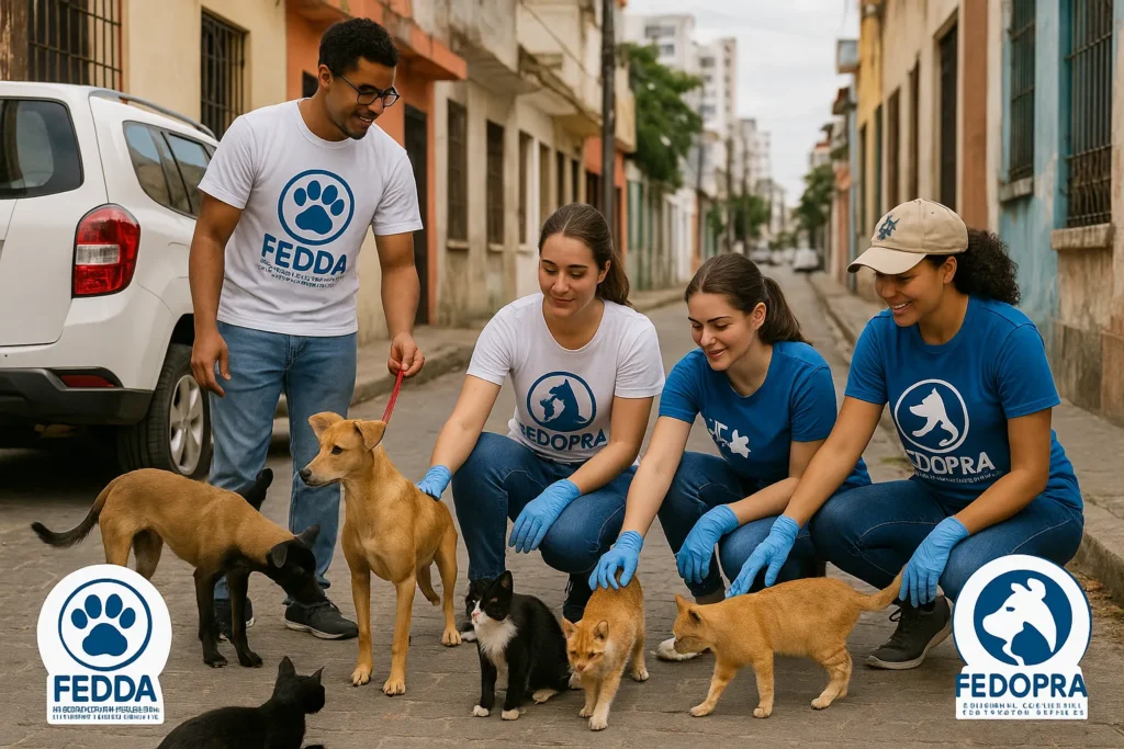 Animales callejeros República Dominicana organizaciones protección animal FEDDA FEDOPRA