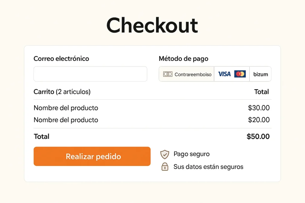 Proceso compra Tienda Reto Rescate métodos pago seguros