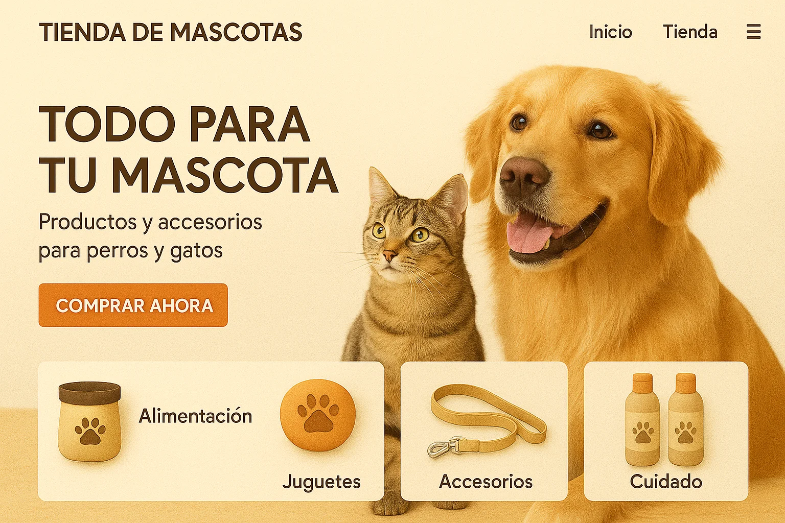 Página principal Tienda Reto Rescate productos para mascotas online
