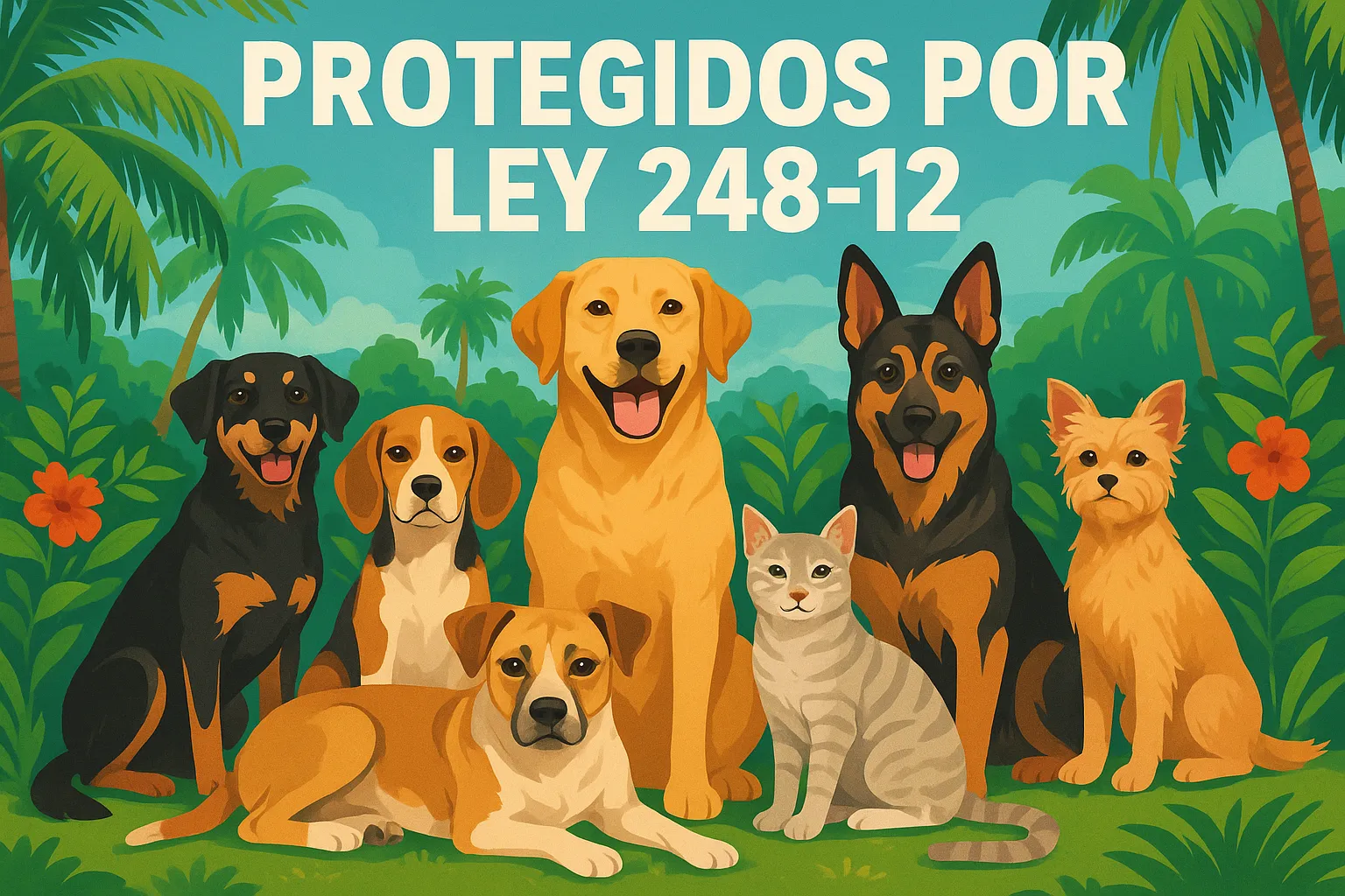 Perros y gatos protegidos por Ley 248-12 República Dominicana