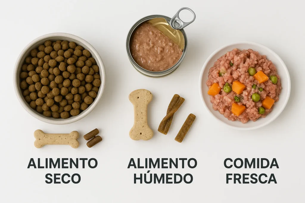 Tipos de alimento en servicios de suscripción para mascotas
