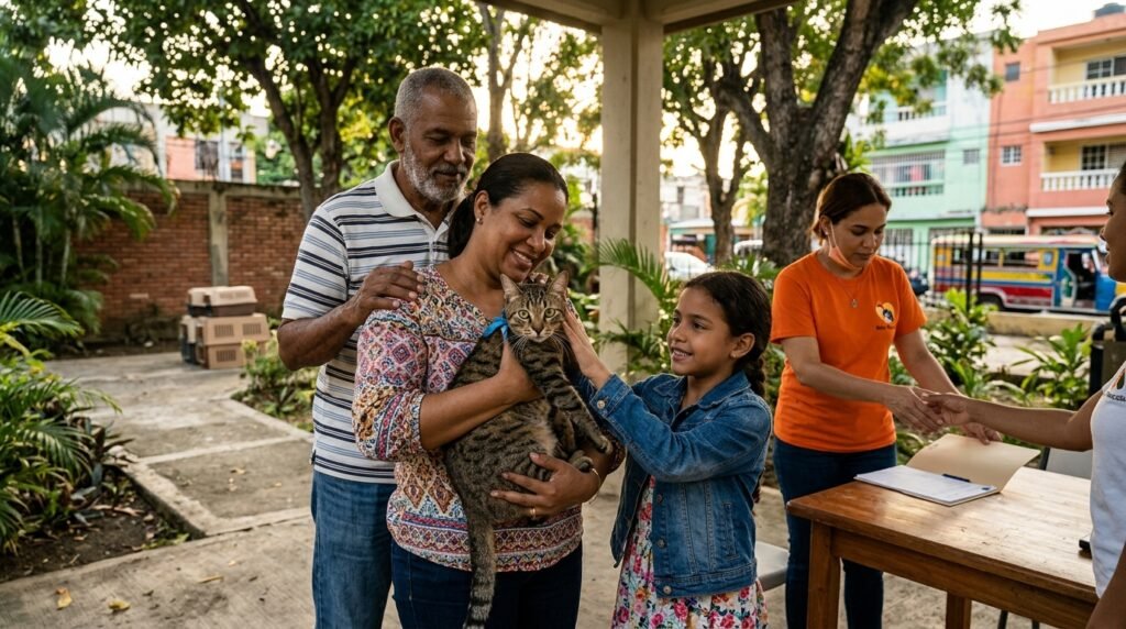 como adoptar un gato en santo domingo