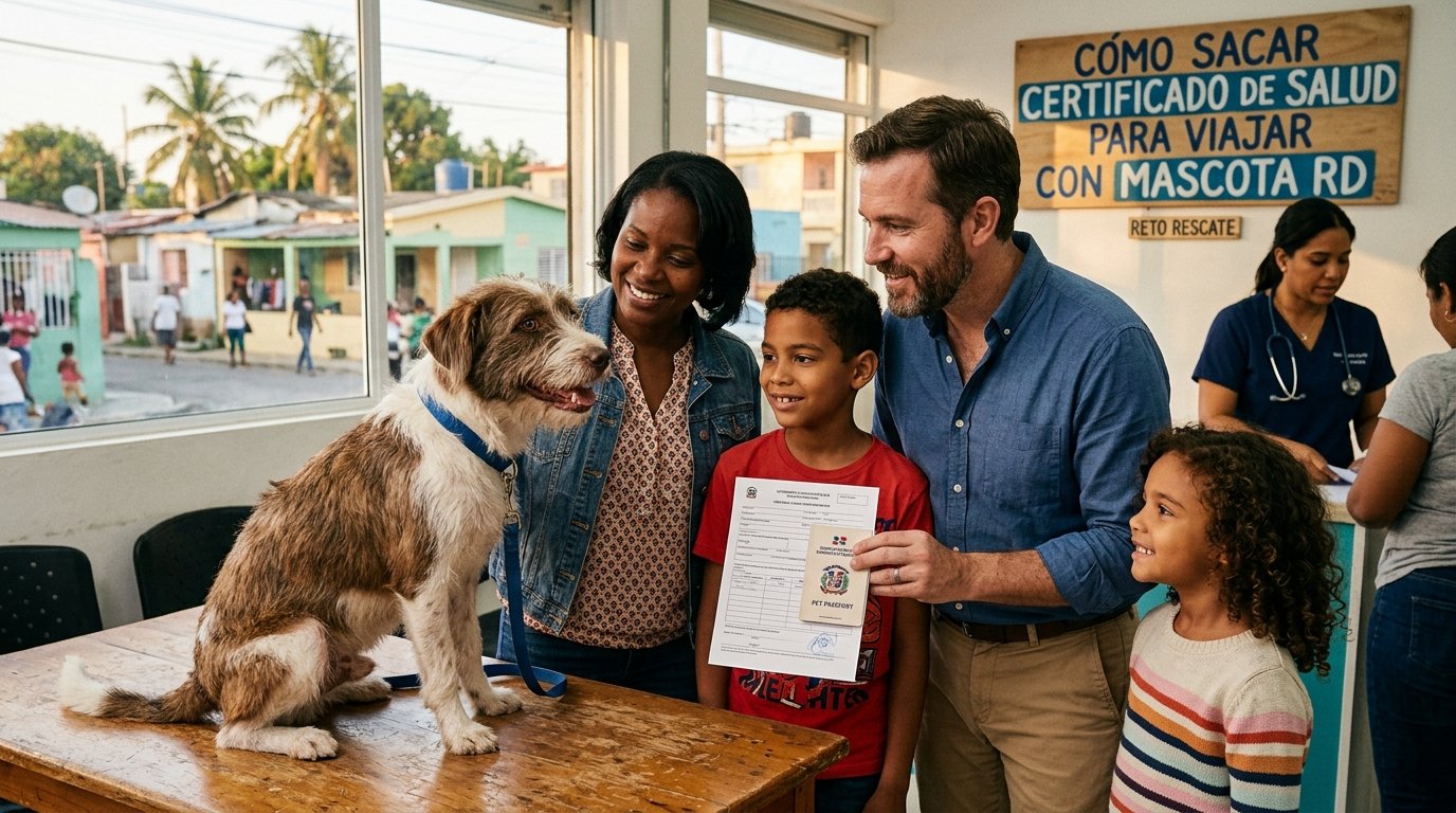 como sacar certificado de salud para viajar con mascota RD